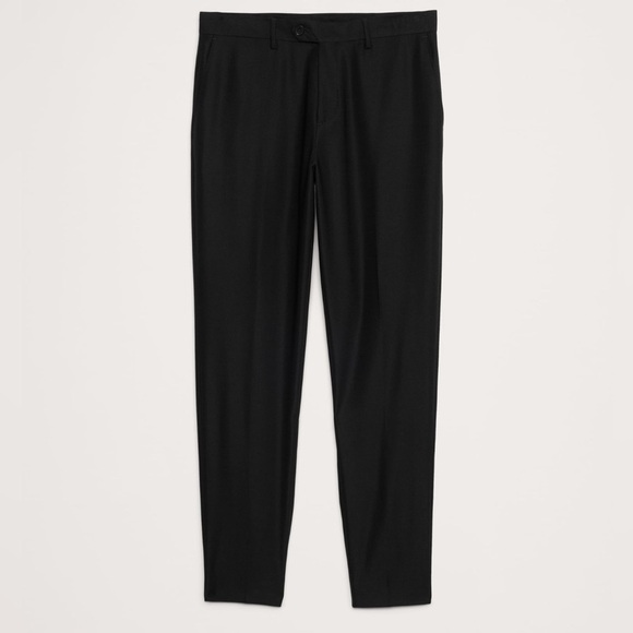 NWT! Banana Republic Black Signature Italian Hopsack Suit Pant - Picture 5 of 15